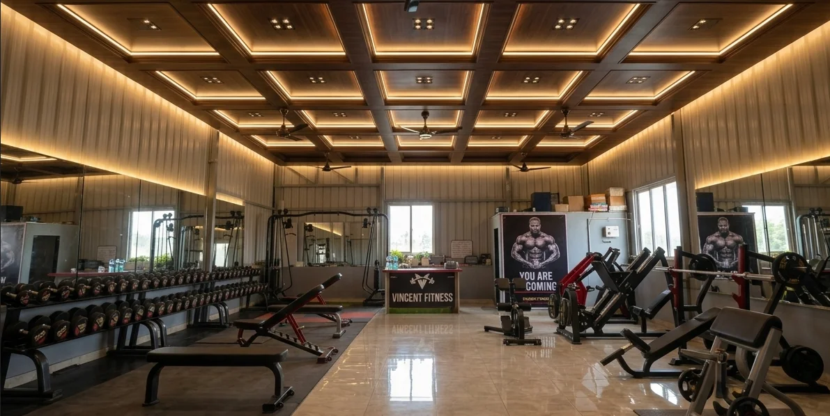 Personal training session at Vincent Fitness Gym Trichy